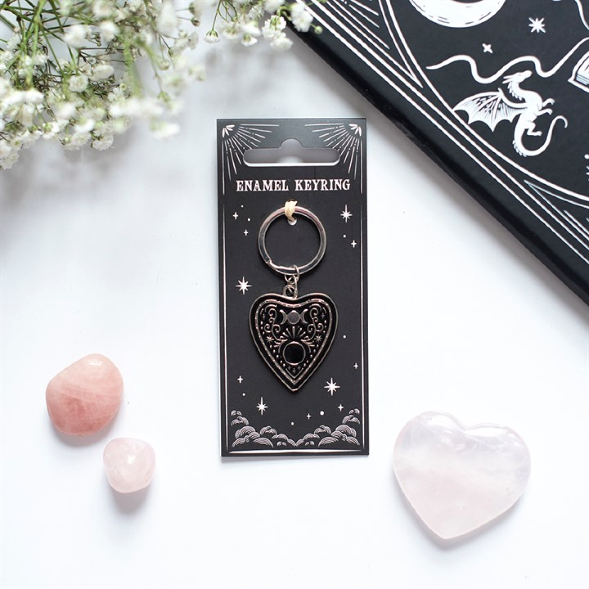 Black Planchette Keyring N/A