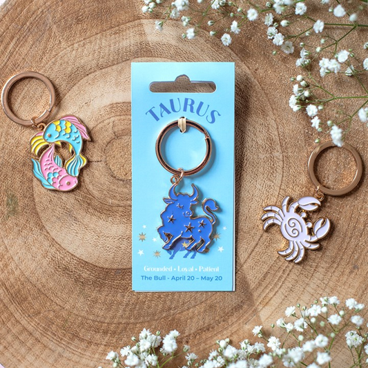 Zodiac Zest Taurus Keyring N/A