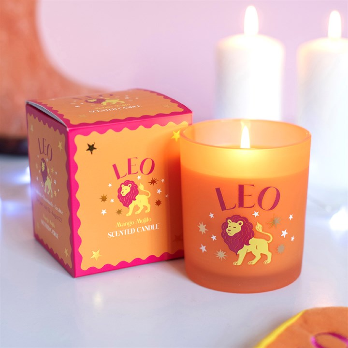 Zodiac Zest Leo Mango Mojito Candle N/A