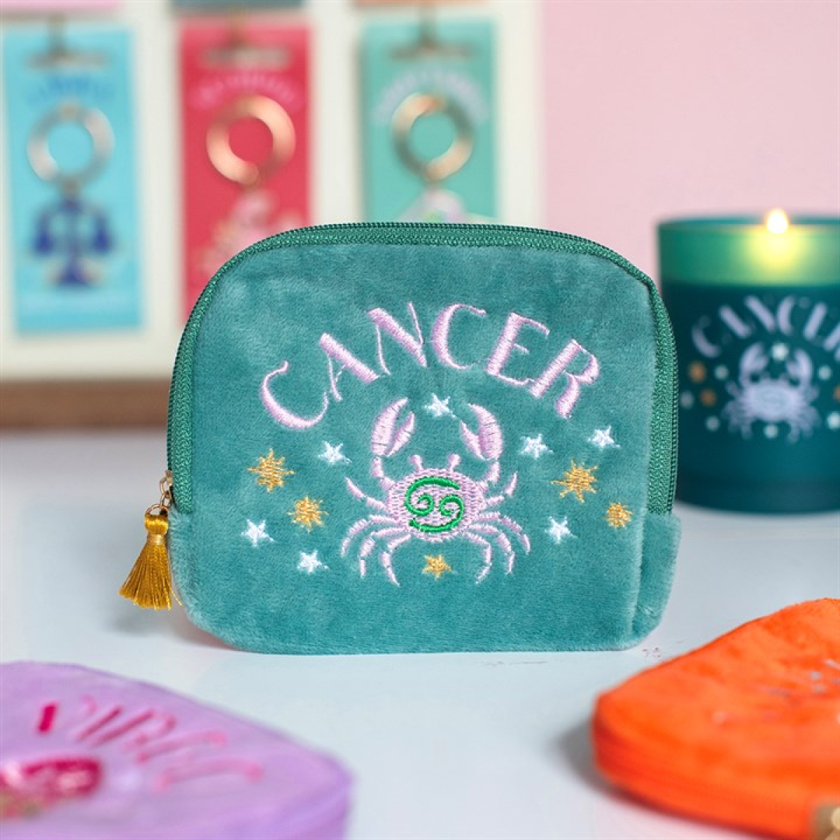Zodiac Zest Cancer Velvet Pouch N/A