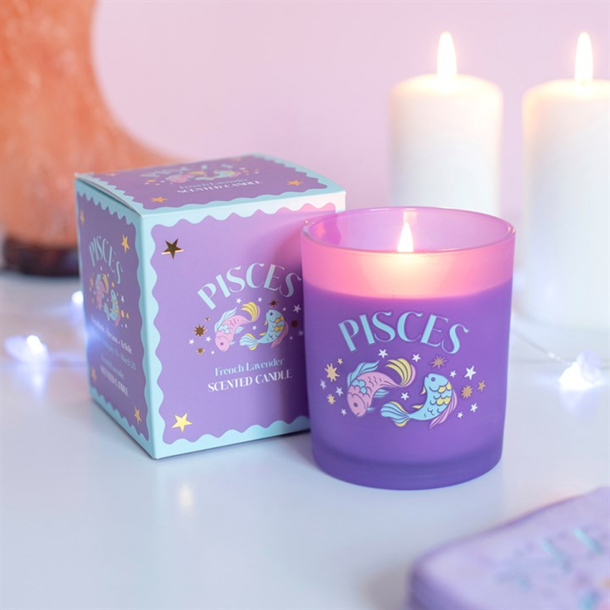 Zodiac Zest Pisces French Lavender Candle N/A