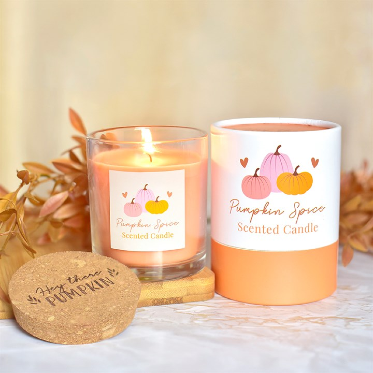 Pumpkin Pie Candle with Cork Lid N/A