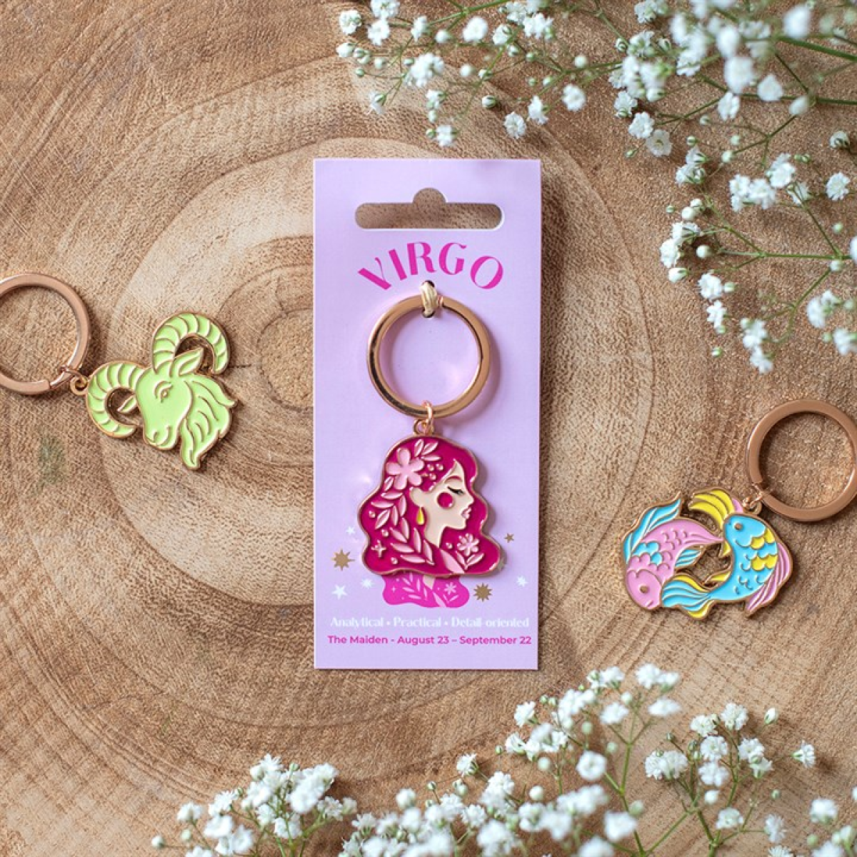 Zodiac Zest Virgo Keyring N/A